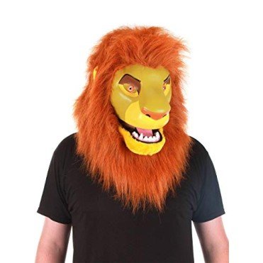 Máscara Simba Rei Leão Adulto Máscara Simba Rei Leão Adulto