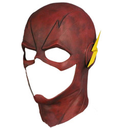 Máscara The Flash Luxo Vermelho Cosplay