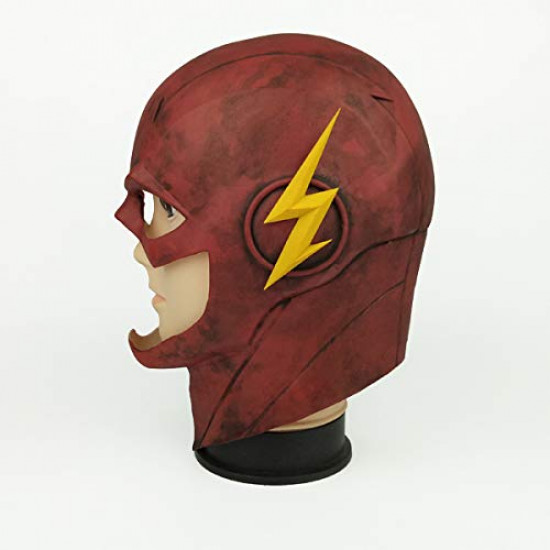 Máscara The Flash Luxo Vermelho Cosplay