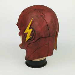 Máscara The Flash Luxo Vermelho Cosplay