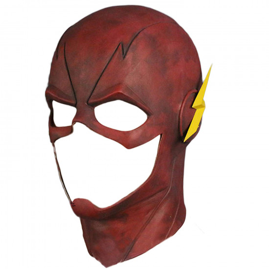 Máscara The Flash Luxo Vermelho Cosplay