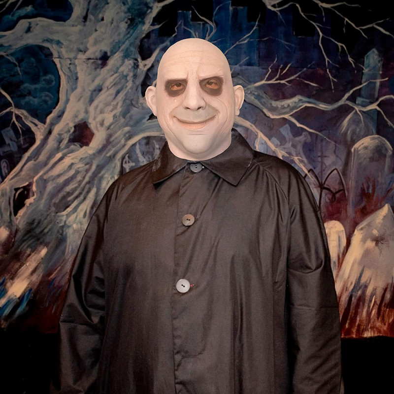 máscara tio fester adulto família addams