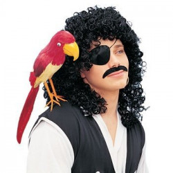 Peruca Capitão Gancho Adulto Clássica