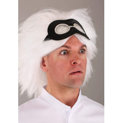 Peruca Doc Brown De Volta para o Futuro Luxo