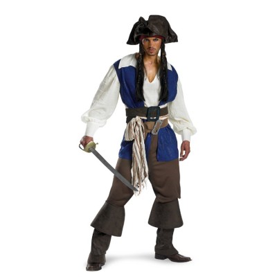 Piratas do Caribe Fantasia Adulto Capitão Jack Sparrow Piratas do Caribe Fantasia Adulto Capitão Jack Sparrow