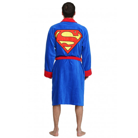 Roupão do Super Homem Adulto Luxo
