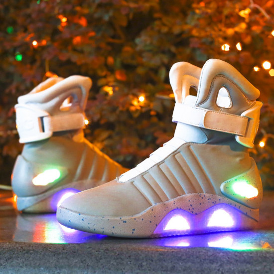 Tênis de Volta para o Futuro Marty Mcfly com Luz Cinza