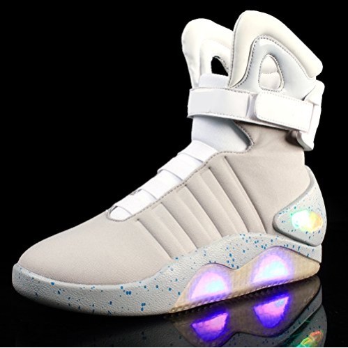 Tênis de Volta para o Futuro Marty Mcfly com Luz Cinza Tênis de Volta para o Futuro Marty Mcfly com Luz Cinza