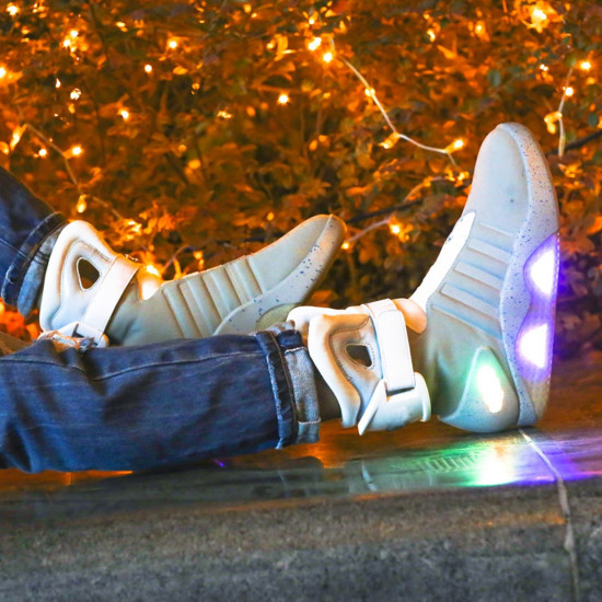Tênis de Volta para o Futuro Marty Mcfly com Luz Cinza