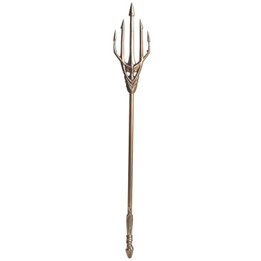 Tridente Dourado Aquaman Adulto Luxo Novo Tridente Dourado Aquaman Adulto Luxo Novo
