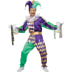 Fantasia Bobo da Corte Adulto Colorido