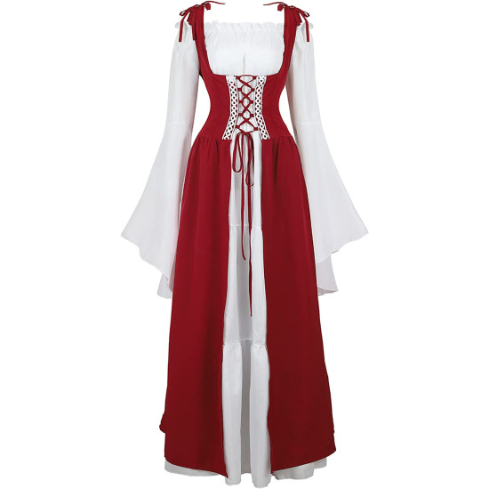 Fantasia Camponesa Vitoriana Medieval Adulto Feminino