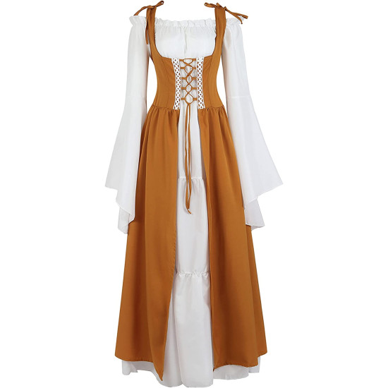 Fantasia Camponesa Vitoriana Medieval Adulto Feminino