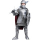 Fantasia Cavaleiro Guerreiro Real Medieval Infantil Luxo