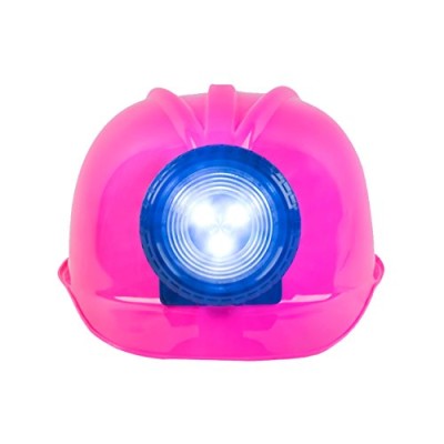 Chapéu Capacete de Engenheiro Construtor Rosa Infantil Luxo
