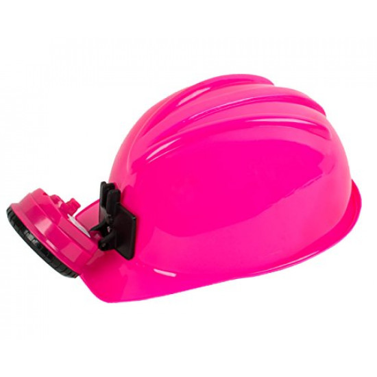 Chapéu Capacete de Engenheiro Construtor Rosa Infantil Luxo Chapéu Capacete de Engenheiro Construtor Rosa Infantil Luxo