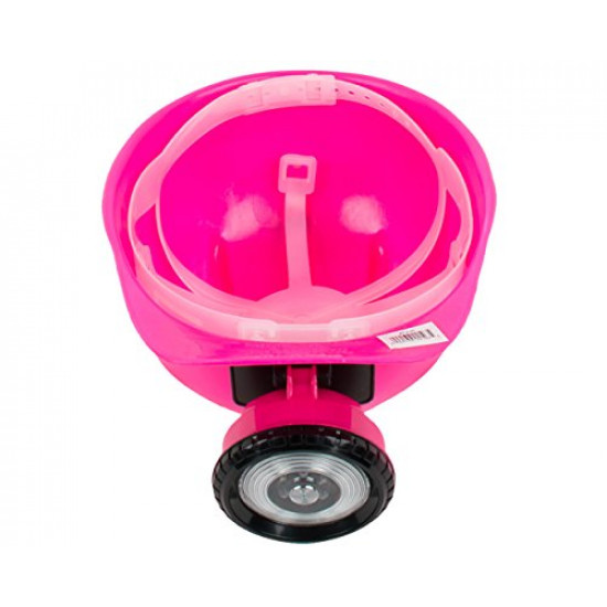 Chapéu Capacete de Engenheiro Construtor Rosa Infantil Luxo Chapéu Capacete de Engenheiro Construtor Rosa Infantil Luxo