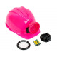 Chapéu Capacete de Engenheiro Construtor Rosa Infantil Luxo Chapéu Capacete de Engenheiro Construtor Rosa Infantil Luxo