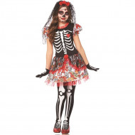 Fantasia Caveira Mexicana Infantil Clássica
