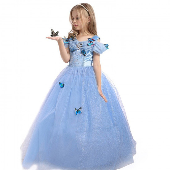 Fantasia Cinderela Infantil Borboletas Fantasia Cinderela Infantil Borboletas