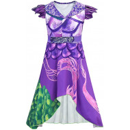 Fantasia Descendentes 3 Disney Mal Dragão Infantil Vestido