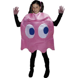Fantasia Fantasma Rosa PacMan Luxo Infantil