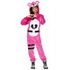 Fantasia Fortnite Urso Rosa Infantil Luxo Fantasia Fortnite Urso Rosa Infantil Luxo