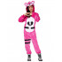 Fantasia Fortnite Urso Rosa Infantil Luxo