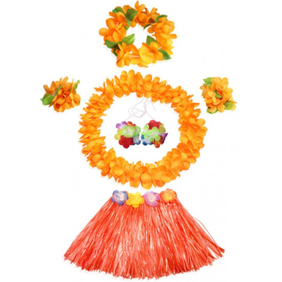 Fantasia Havaiana Clássico Laranja Infantil Fantasia Havaiana Clássico Laranja Infantil