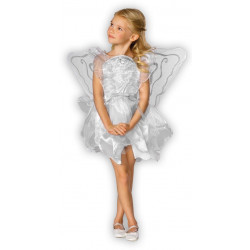 Fantasia Infantil Anjo do Céu Branco Luxo