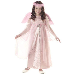 Fantasia Infantil Anjo Rosa Clássica