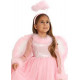 Fantasia Infantil Anjo Rosa Luxo