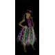 Fantasia Infantil Bruxa Arco-Iris Com Luzes