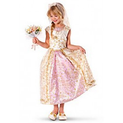 Fantasia Infantil Disney Enrolados Rapunzel de Noiva