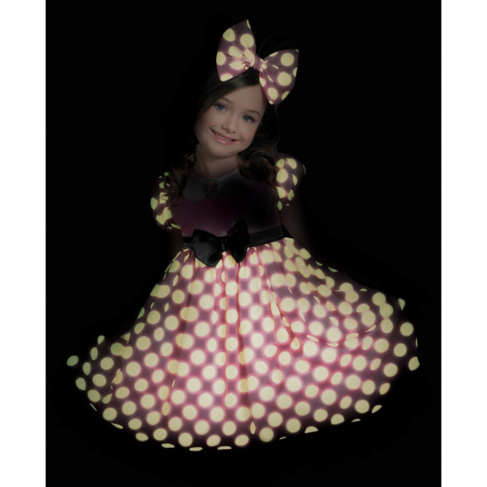 Fantasia Infantil Minnie Mouse que se Ilumina no Escuro Fantasia Infantil Minnie Mouse que se Ilumina no Escuro