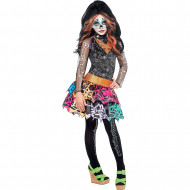 Fantasia Infantil Monster High Skelita Calaveras Luxo
