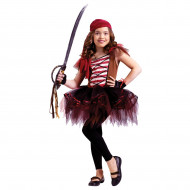Fantasia Infantil Pirata Bailarina Tutu Luxo