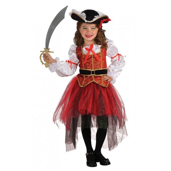 Fantasia Infantil Pirata Luxo Princesa dos Mares