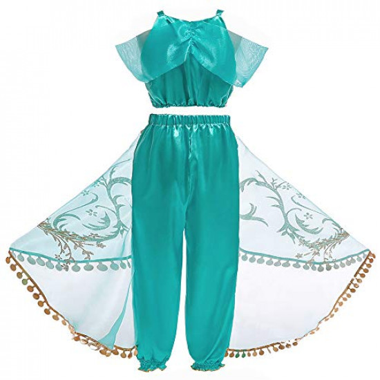Fantasia Jasmine Luxo Infantil Clássica Luxo Fantasia Jasmine Luxo Infantil Clássica Luxo