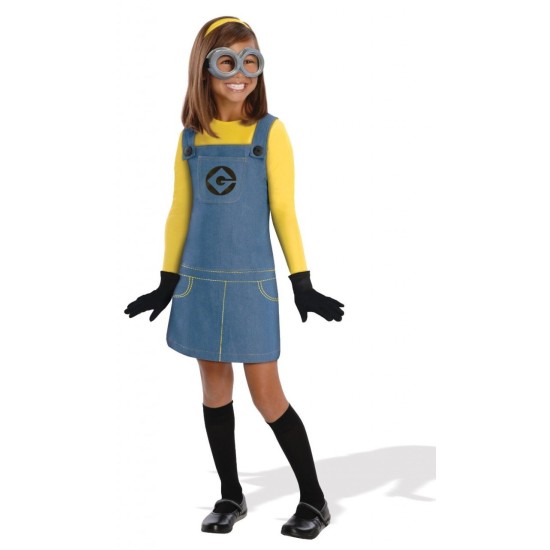 Fantasia Minion Dave Meu Malvado Favorito Infantil Garota