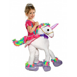 Fantasia Montar Unicórnio Arco Iris Infantil