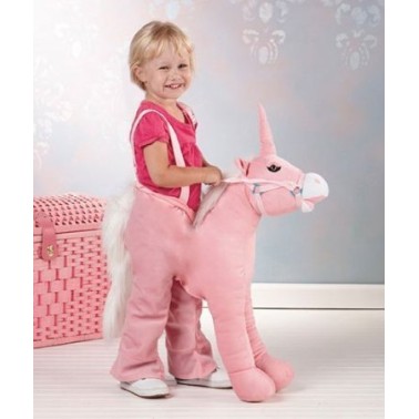 Fantasia Montar Unicórnio Rosa Infantil Fantasia Montar Unicórnio Rosa Infantil