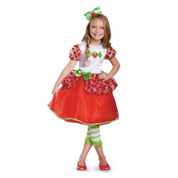 Fantasia Moranguinho Vestido Luxo Infantil