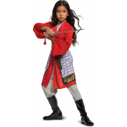 Fantasia Mulan Brilhante Clássica Infantil Luxo
