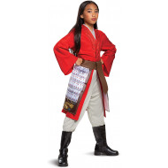 Fantasia Mulan Brilhante Clássica Infantil Super Luxo