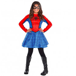 Fantasia Mulher Aranha Infantil Clássica Mangas