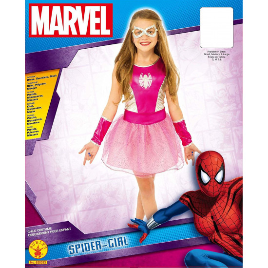 Fantasia Mulher Aranha Infantil Rosa Infantil