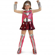 Fantasia Mulher Maravilha Infantil Rosa