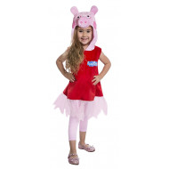 Fantasia Pepa a Porquinha Vestido Bailarina Infantil Luxo