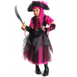 Fantasia Pirata Pink Infantil